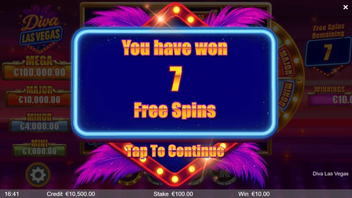 Diva Las Vegas - เริ่ม Free Spins โบนัส